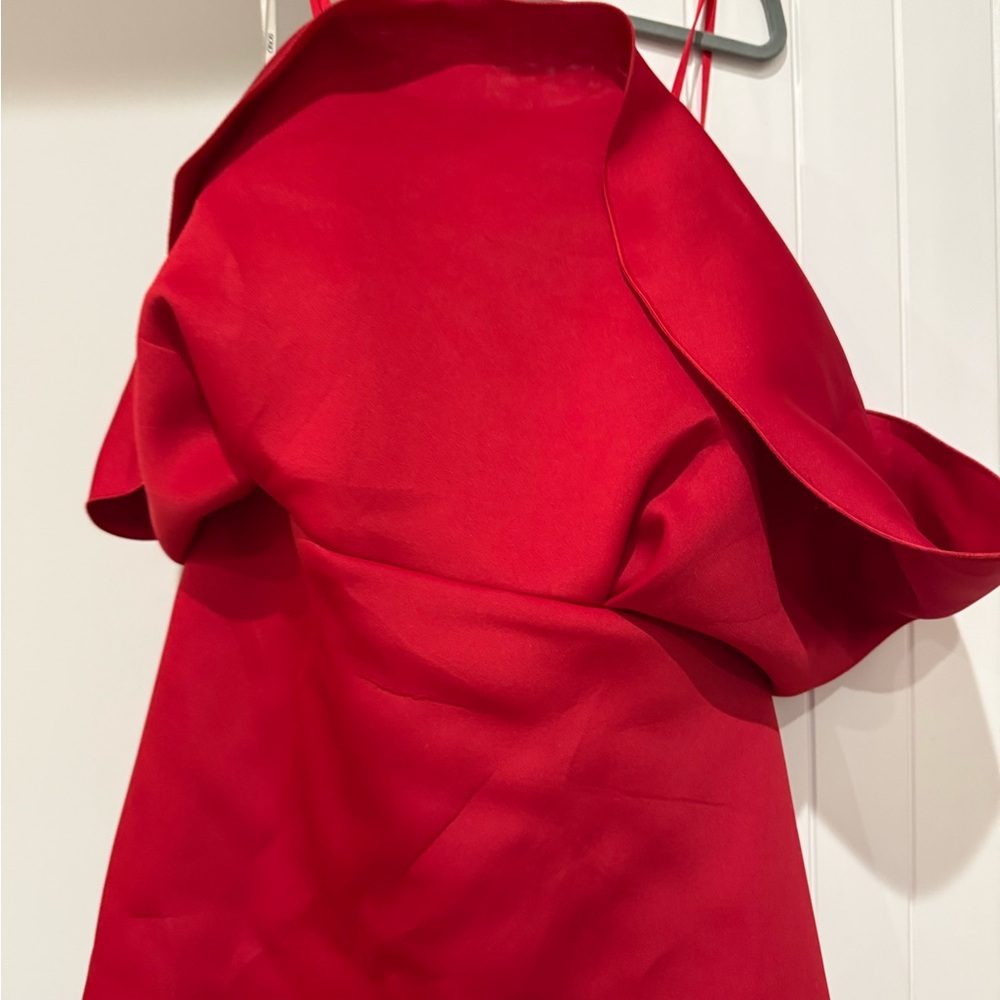 NWT Elegant Red Assymetrical Dress - Picture 7 of 14